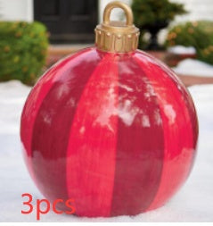 Giant Inflatable Christmas Ornament Ball – 60CM Outdoor Tree Decoration