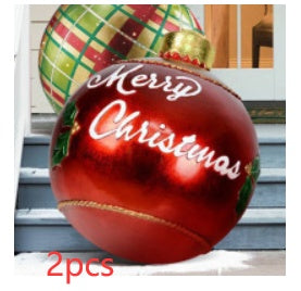 Giant Inflatable Christmas Ornament Ball – 60CM Outdoor Tree Decoration