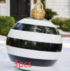 Giant Inflatable Christmas Ornament Ball – 60CM Outdoor Tree Decoration