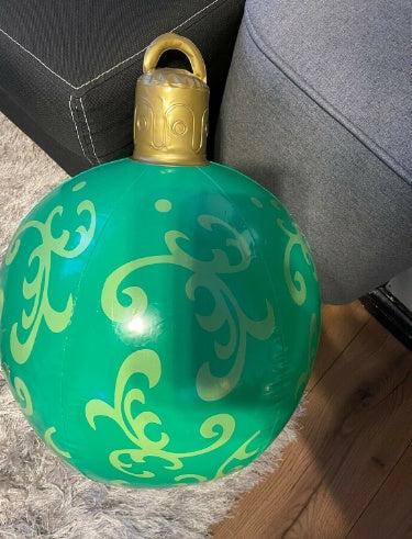 Giant Inflatable Christmas Ornament Ball – 60CM Outdoor Tree Decoration