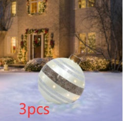 Giant Inflatable Christmas Ornament Ball – 60CM Outdoor Tree Decoration