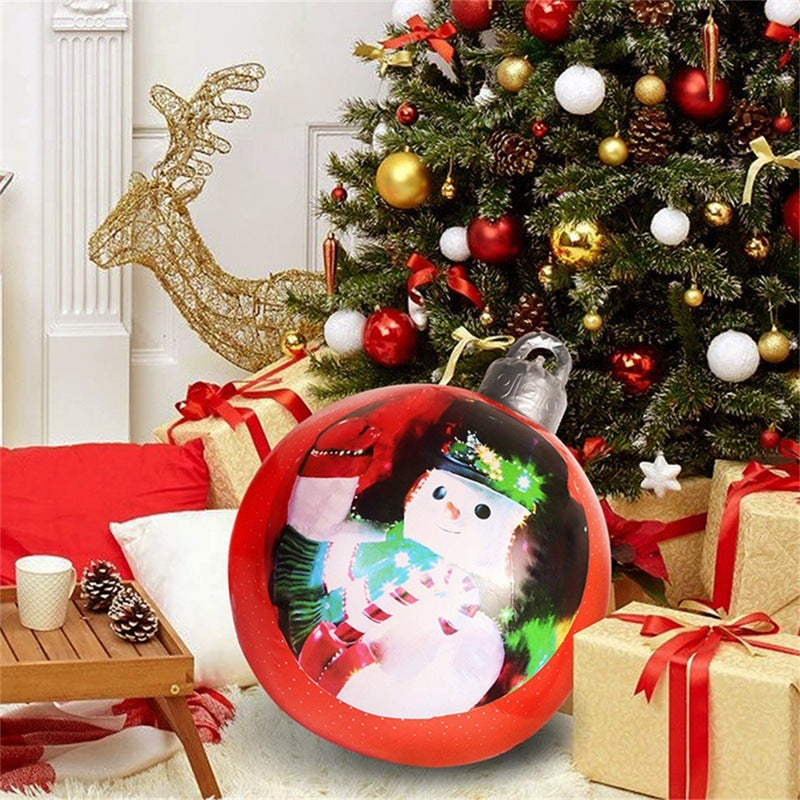 Giant Inflatable Christmas Ornament Ball – 60CM Outdoor Tree Decoration