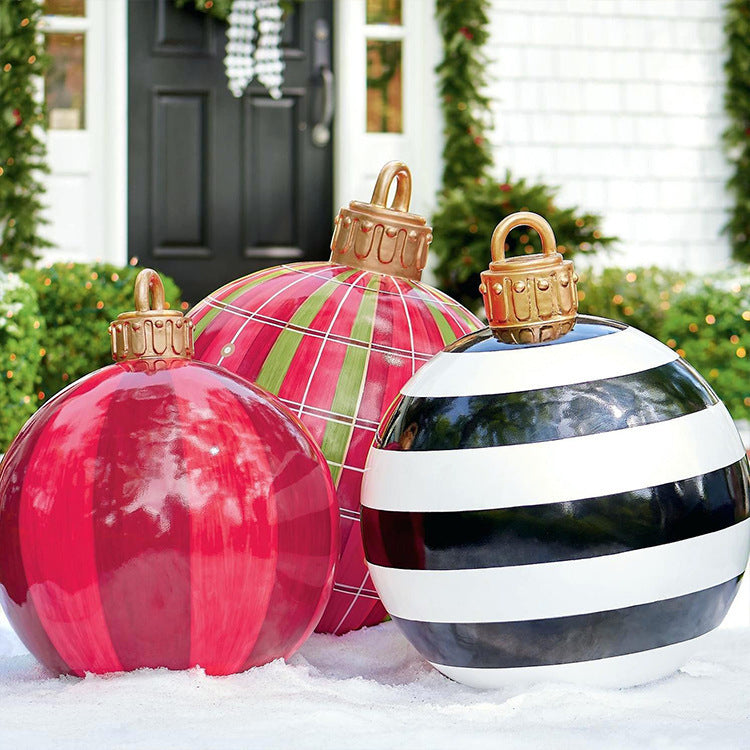Giant Inflatable Christmas Ornament Ball – 60CM Outdoor Tree Decoration