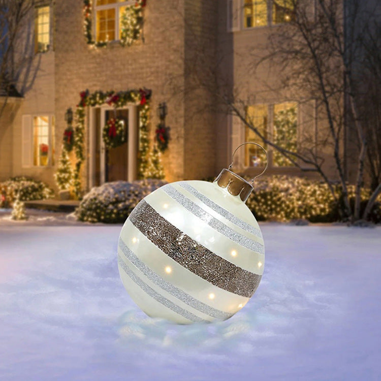 Giant Inflatable Christmas Ornament Ball – 60CM Outdoor Tree Decoration