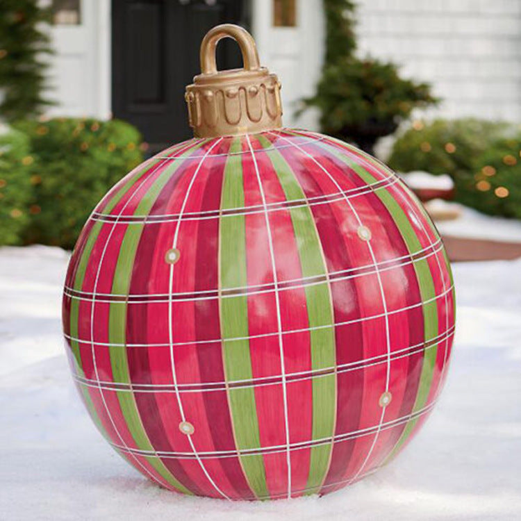 Giant Inflatable Christmas Ornament Ball – 60CM Outdoor Tree Decoration