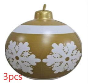 Giant Inflatable Christmas Ornament Ball – 60CM Outdoor Tree Decoration