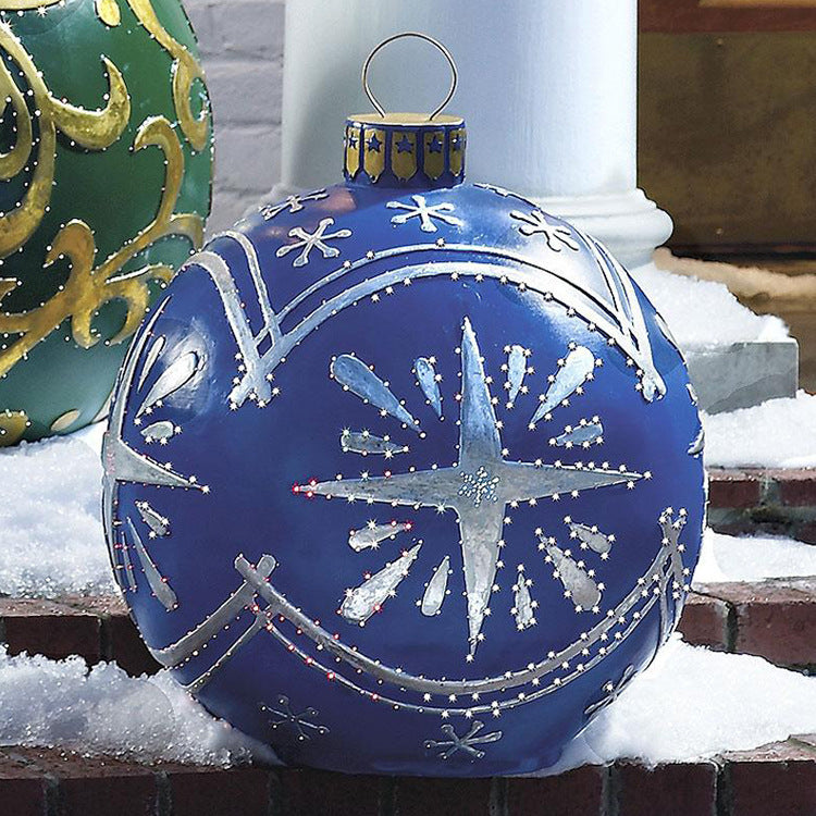 Giant Inflatable Christmas Ornament Ball – 60CM Outdoor Tree Decoration
