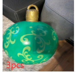 Giant Inflatable Christmas Ornament Ball – 60CM Outdoor Tree Decoration