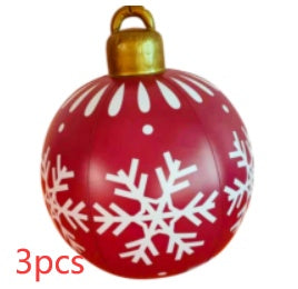 Giant Inflatable Christmas Ornament Ball – 60CM Outdoor Tree Decoration
