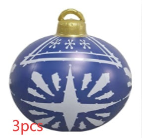 Giant Inflatable Christmas Ornament Ball – 60CM Outdoor Tree Decoration