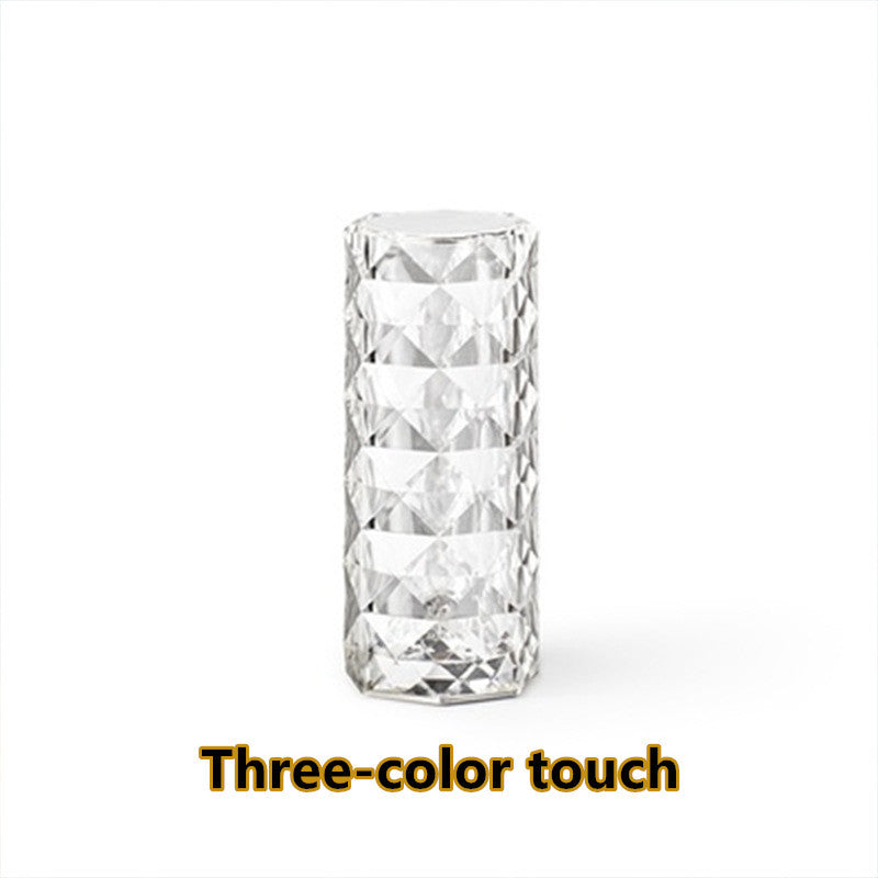 Nordic Crystal USB Table Lamp – Elegant Bedroom & Home Decoration