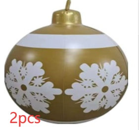 Giant Inflatable Christmas Ornament Ball – 60CM Outdoor Tree Decoration