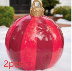 Giant Inflatable Christmas Ornament Ball – 60CM Outdoor Tree Decoration