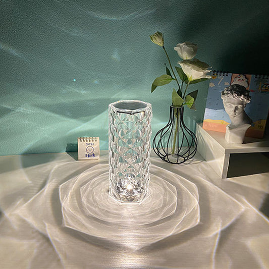 Nordic Crystal USB Table Lamp – Elegant Bedroom & Home Decoration