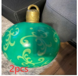 Giant Inflatable Christmas Ornament Ball – 60CM Outdoor Tree Decoration