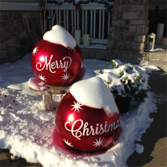 Giant Inflatable Christmas Ornament Ball – 60CM Outdoor Tree Decoration