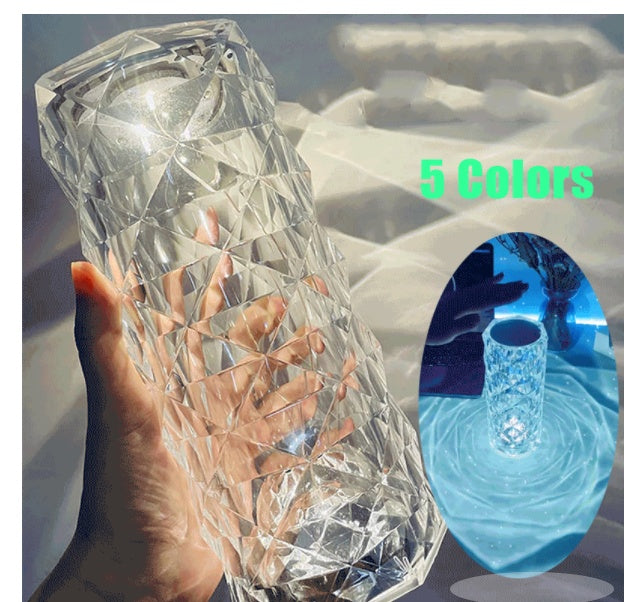 Nordic Crystal USB Table Lamp – Elegant Bedroom & Home Decoration