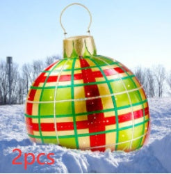Giant Inflatable Christmas Ornament Ball – 60CM Outdoor Tree Decoration