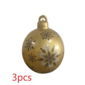 Giant Inflatable Christmas Ornament Ball – 60CM Outdoor Tree Decoration