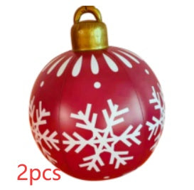 Giant Inflatable Christmas Ornament Ball – 60CM Outdoor Tree Decoration