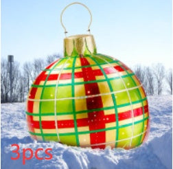 Giant Inflatable Christmas Ornament Ball – 60CM Outdoor Tree Decoration