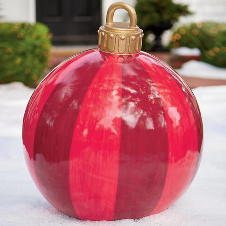 Giant Inflatable Christmas Ornament Ball – 60CM Outdoor Tree Decoration
