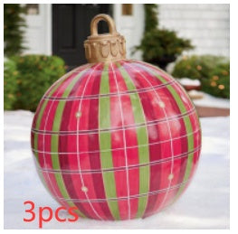 Giant Inflatable Christmas Ornament Ball – 60CM Outdoor Tree Decoration